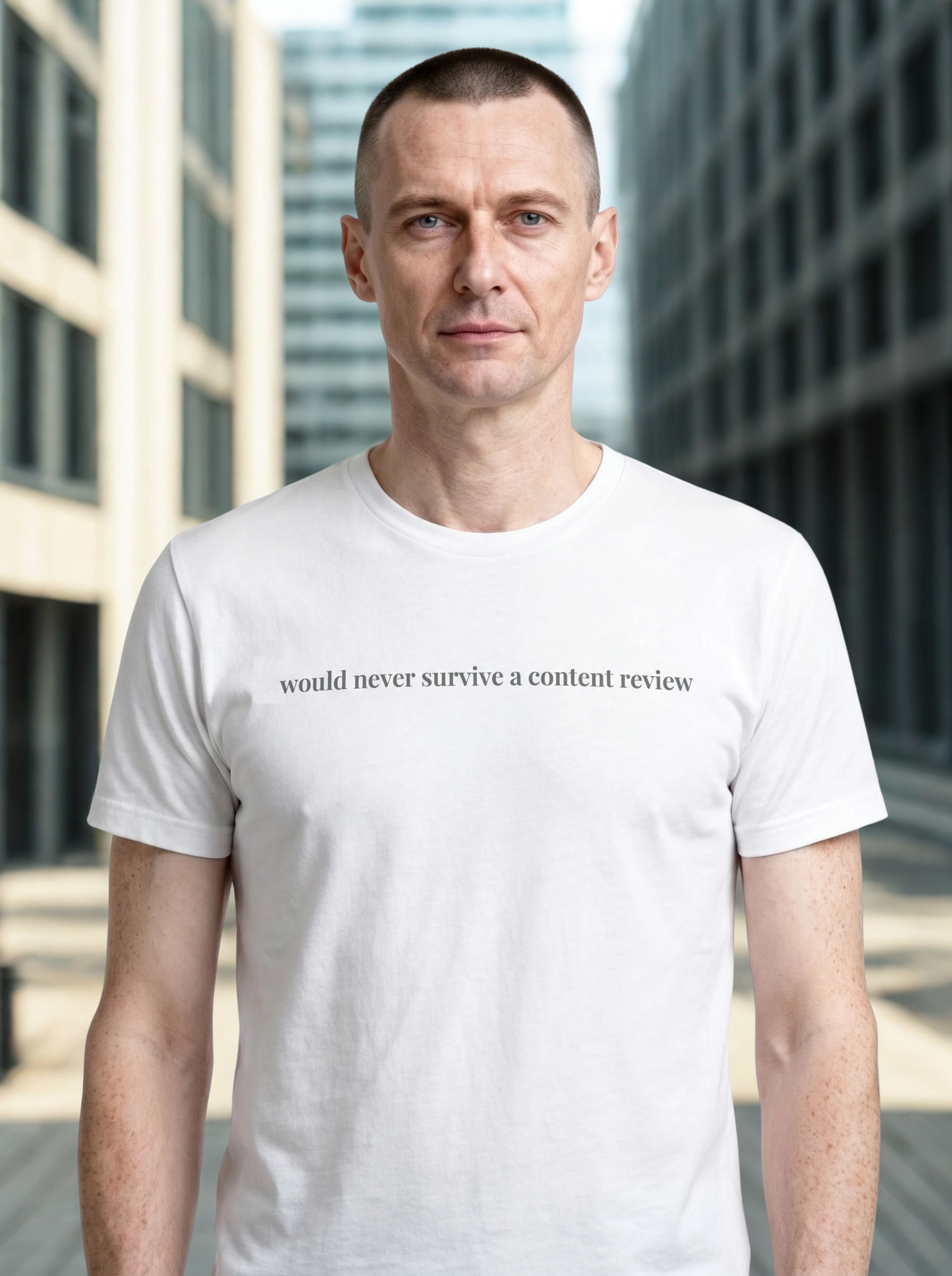 "would never survive.." unisex luxe premium tee
