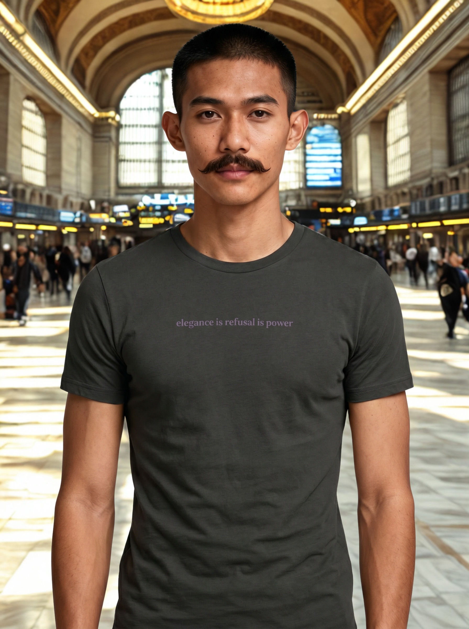 Elegance Is Refusal Is Power  unisex luxe premium tee