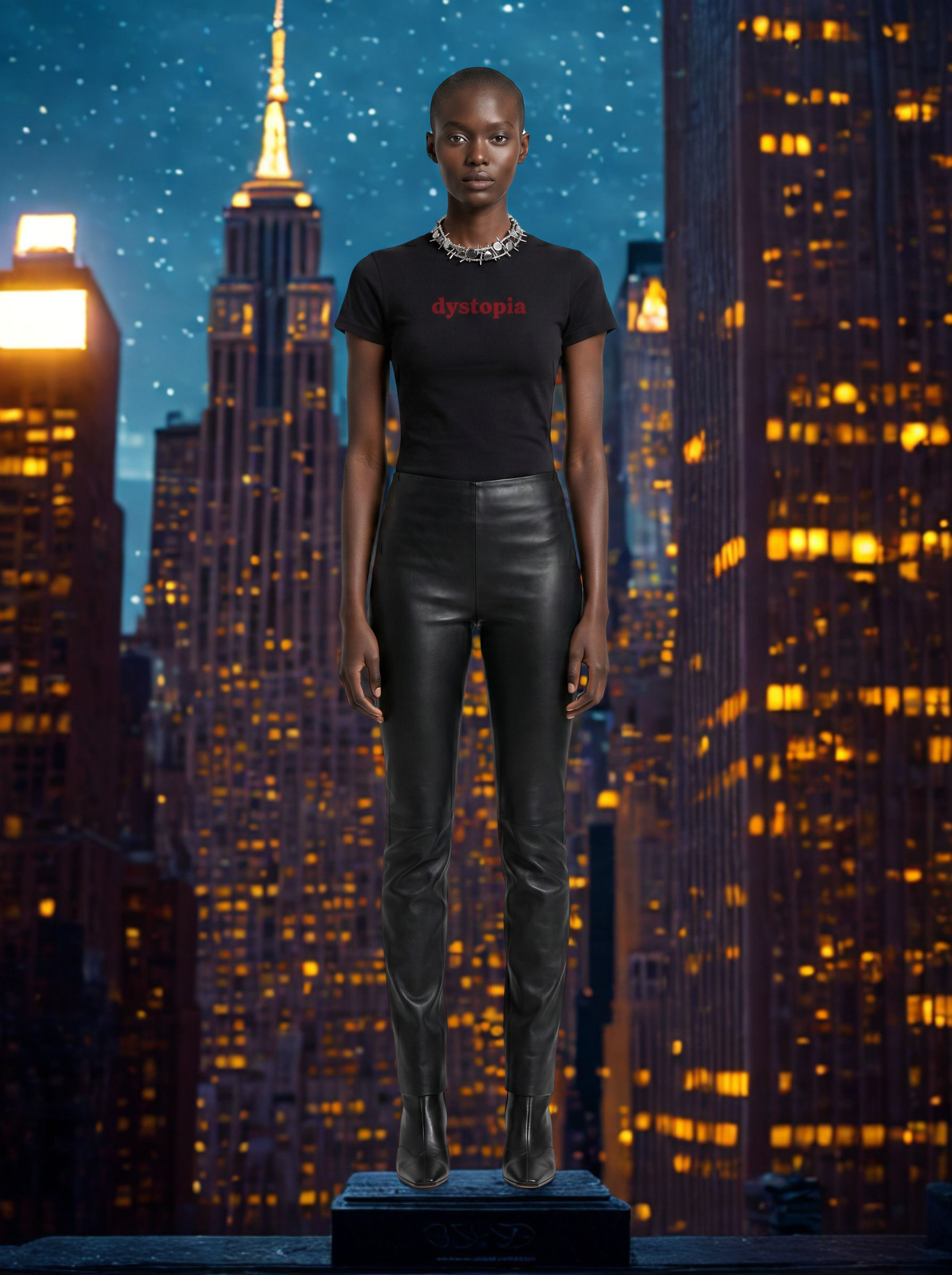 'dystopia / no' Unisex Premium Luxe Tee