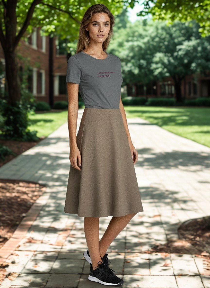 'you're welcome, apparently' women’s soft lux tee