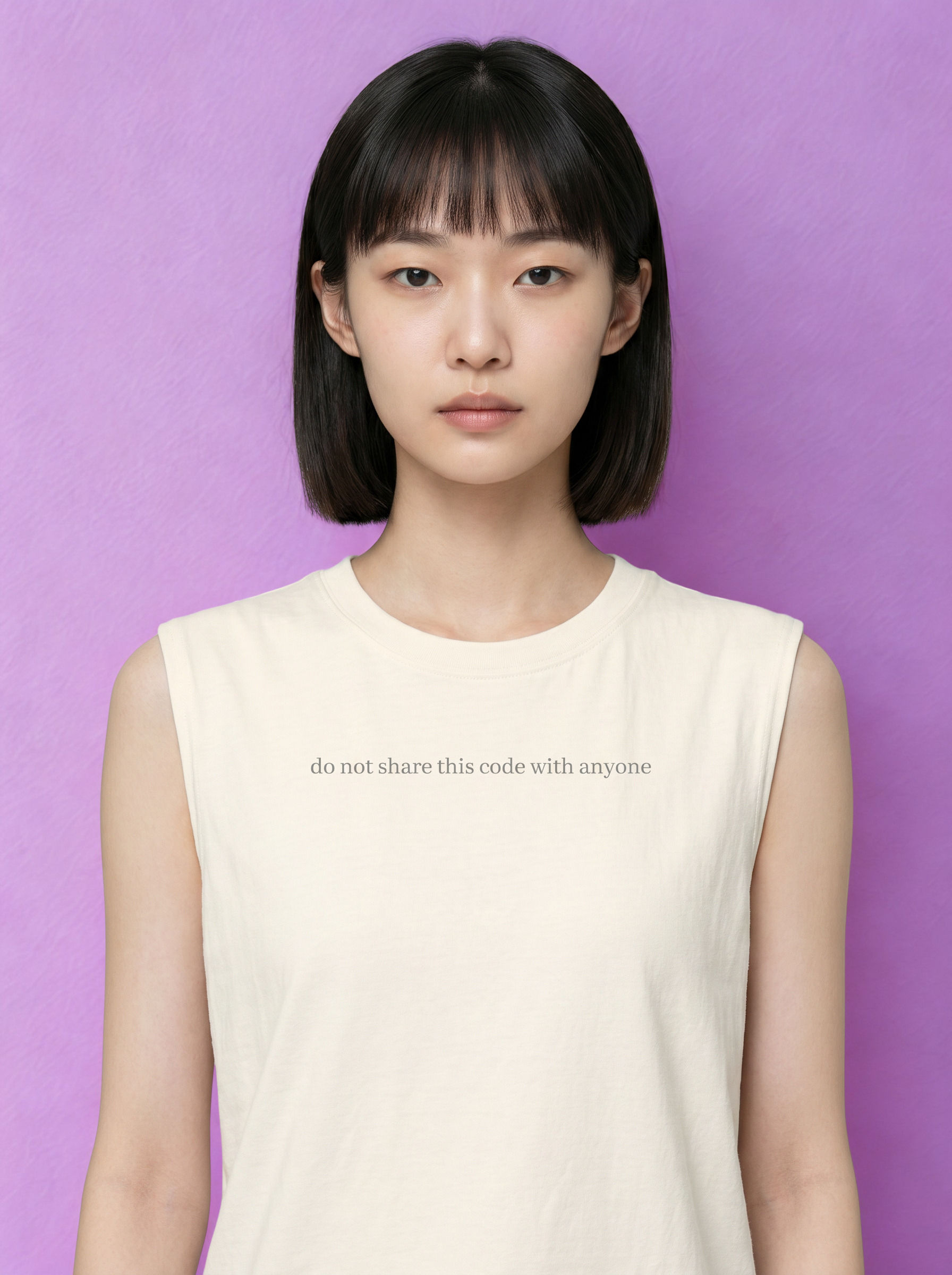 Do Not Share This Code With Anyone Unisex Jersey Tank