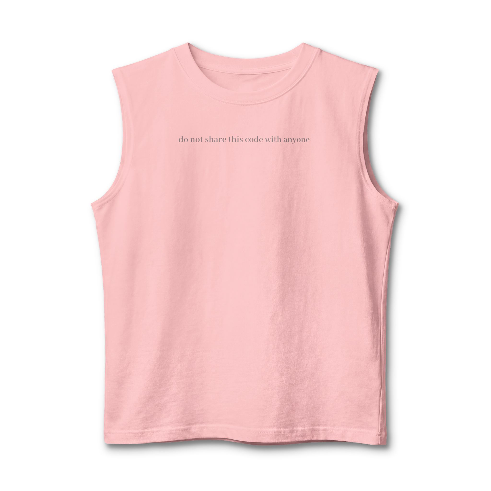 Do Not Share This Code With Anyone Unisex Jersey Tank
