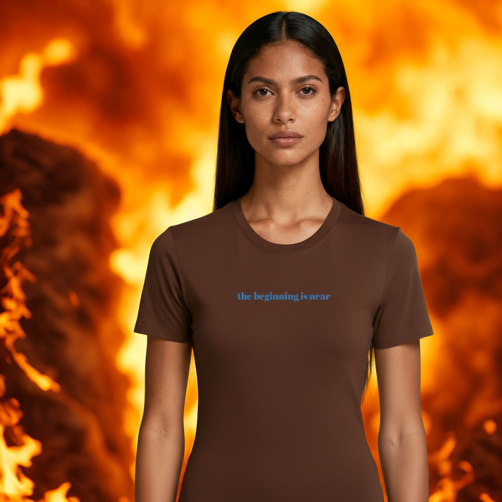 'the beginning is near" unisex adult staple tee