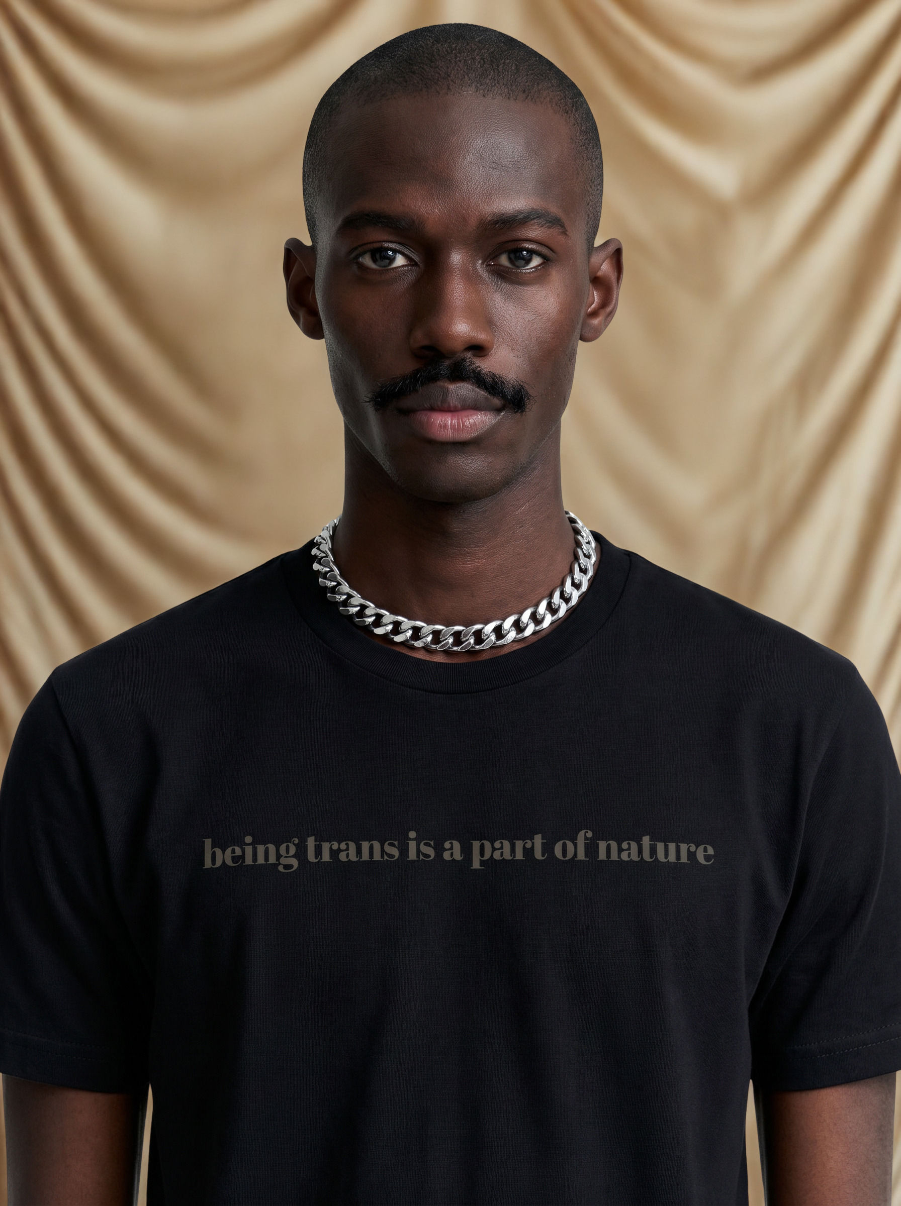 'being trans is a part of nature' unigender luxe premium tee