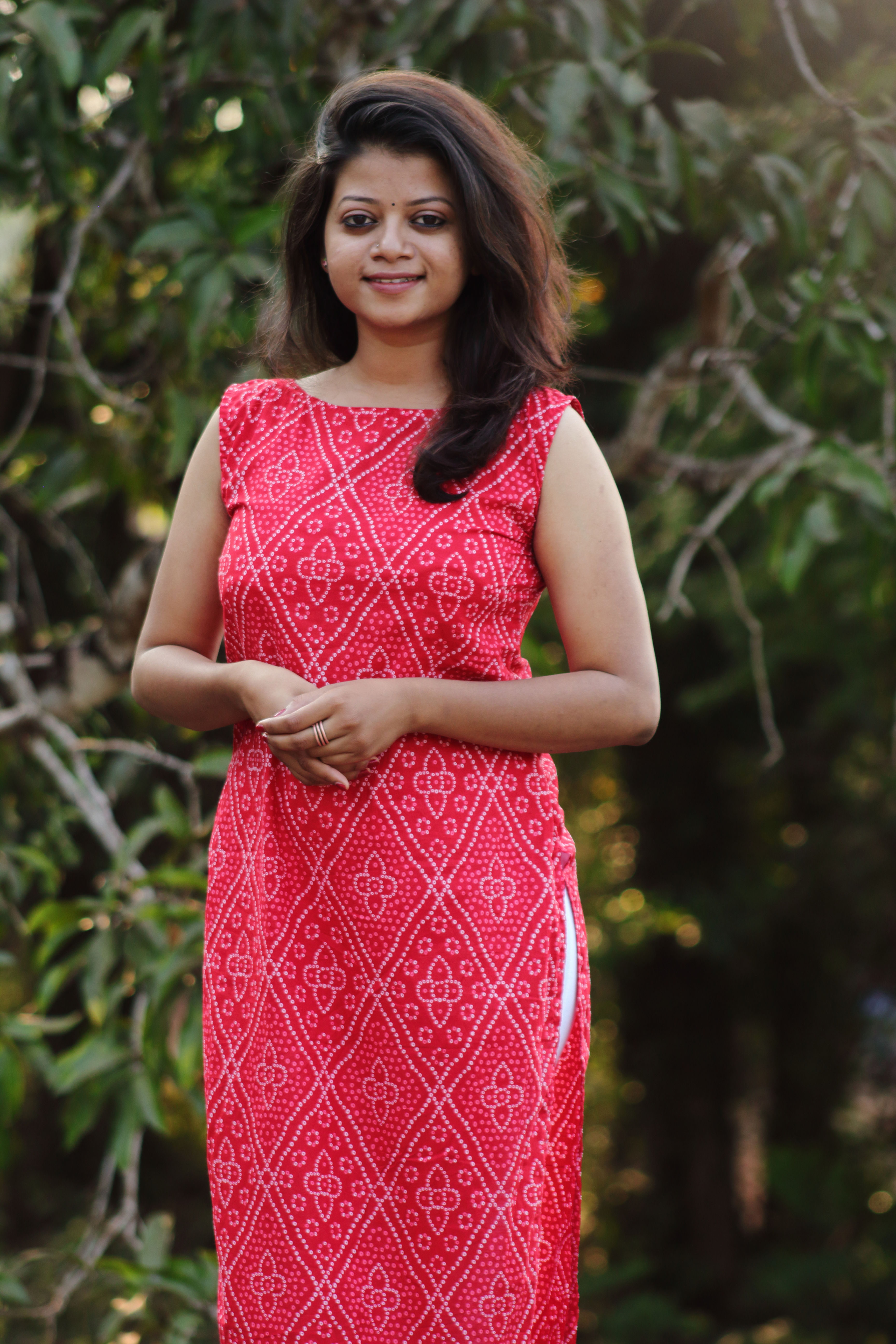 Red Bandhani