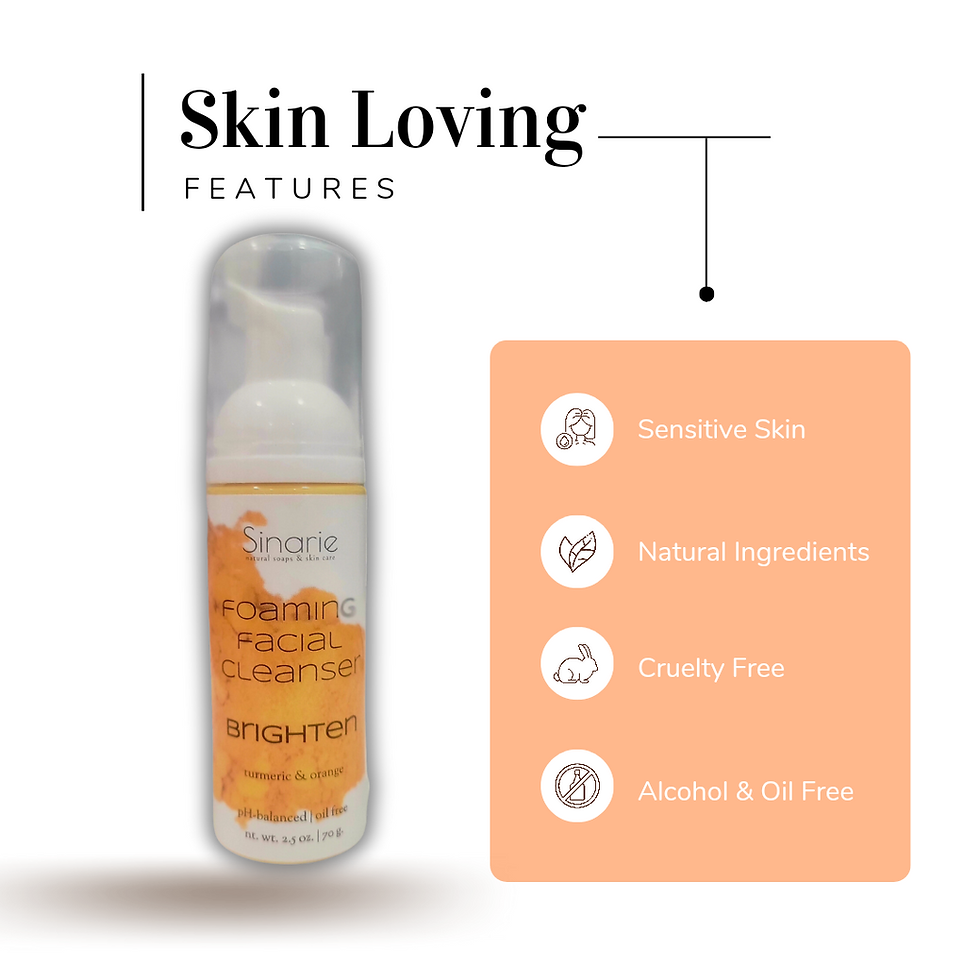 Thumbnail: Sinarie Soaps & Skin Care Oil-Free Foaming Face Wash | Facial Cleanser, 2.5 oz