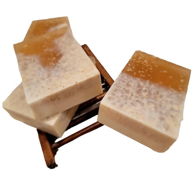 Thumbnail: Soothing Honey & Oats Soap Bar | Handmade Bar Soaps by Sinarie | Soothing Oats 