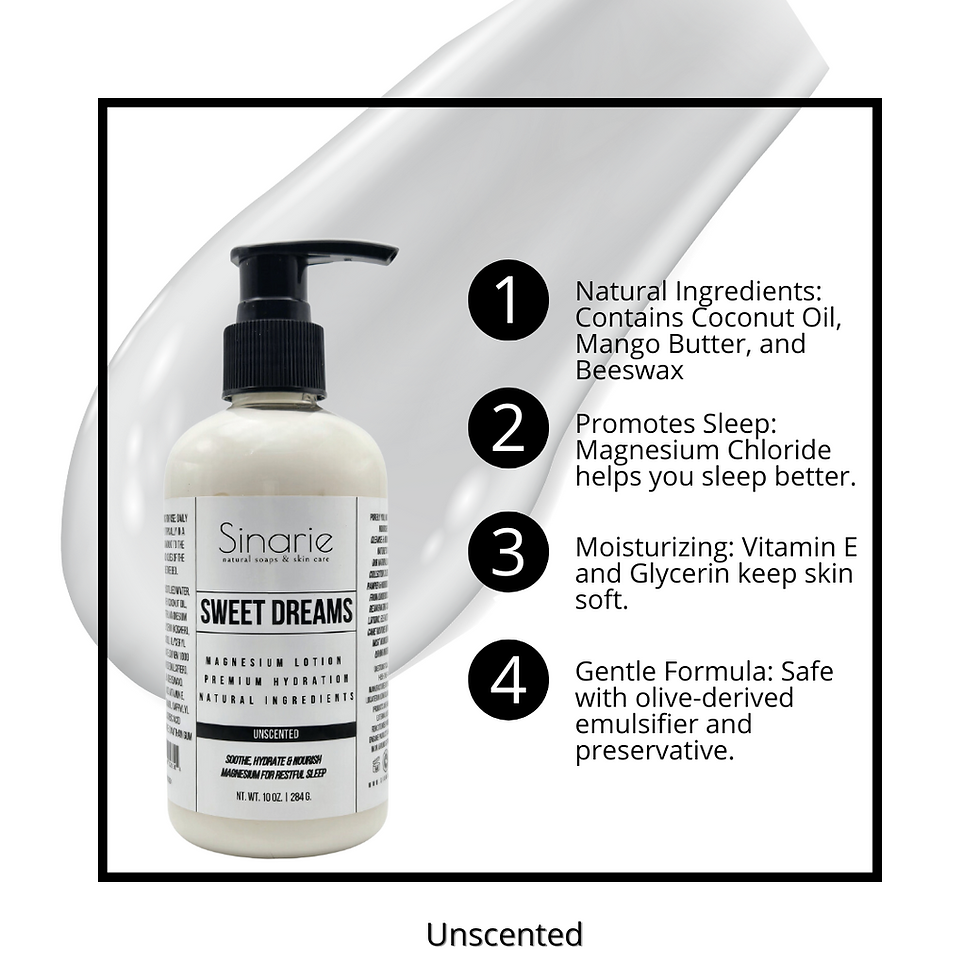 Thumbnail: Sinarie Sweet Dreams Magnesium Lotion - 10 oz | Hydrating & Soothing Body Lotion