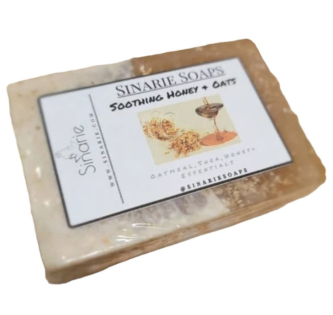 Thumbnail: Soothing Honey & Oats Soap Bar | Handmade Bar Soaps by Sinarie | Soothing Oats 