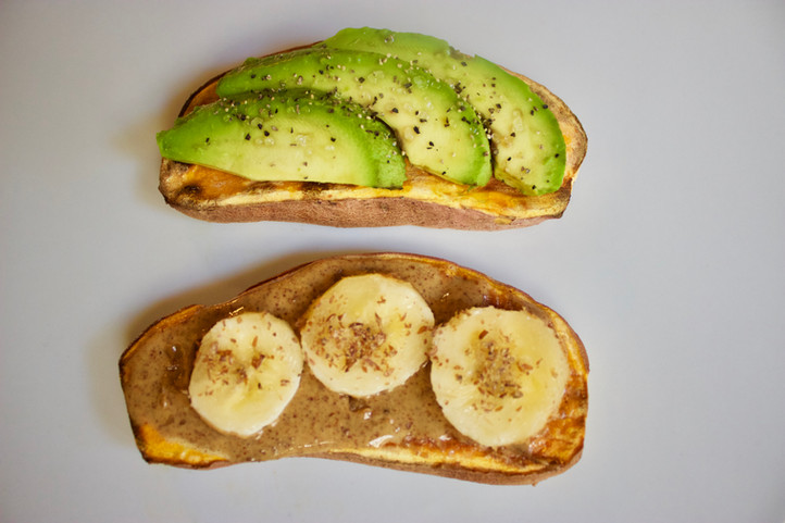 Loaded Sweet Potato Toast (V, DF, GF, Soy-free)