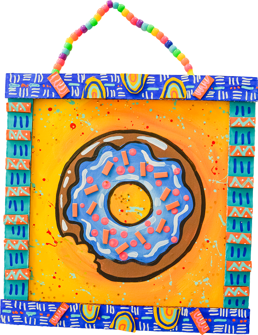 Donut Canvas Painting