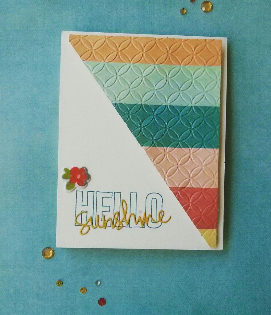 Hello Sunshine card using SSS August 2015 card kit