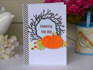 Thankful for you – Card using Hero Arts September card kit
