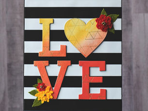 LOVE Wood Sign – upcycled from Goodwill – Valentine home decor craft