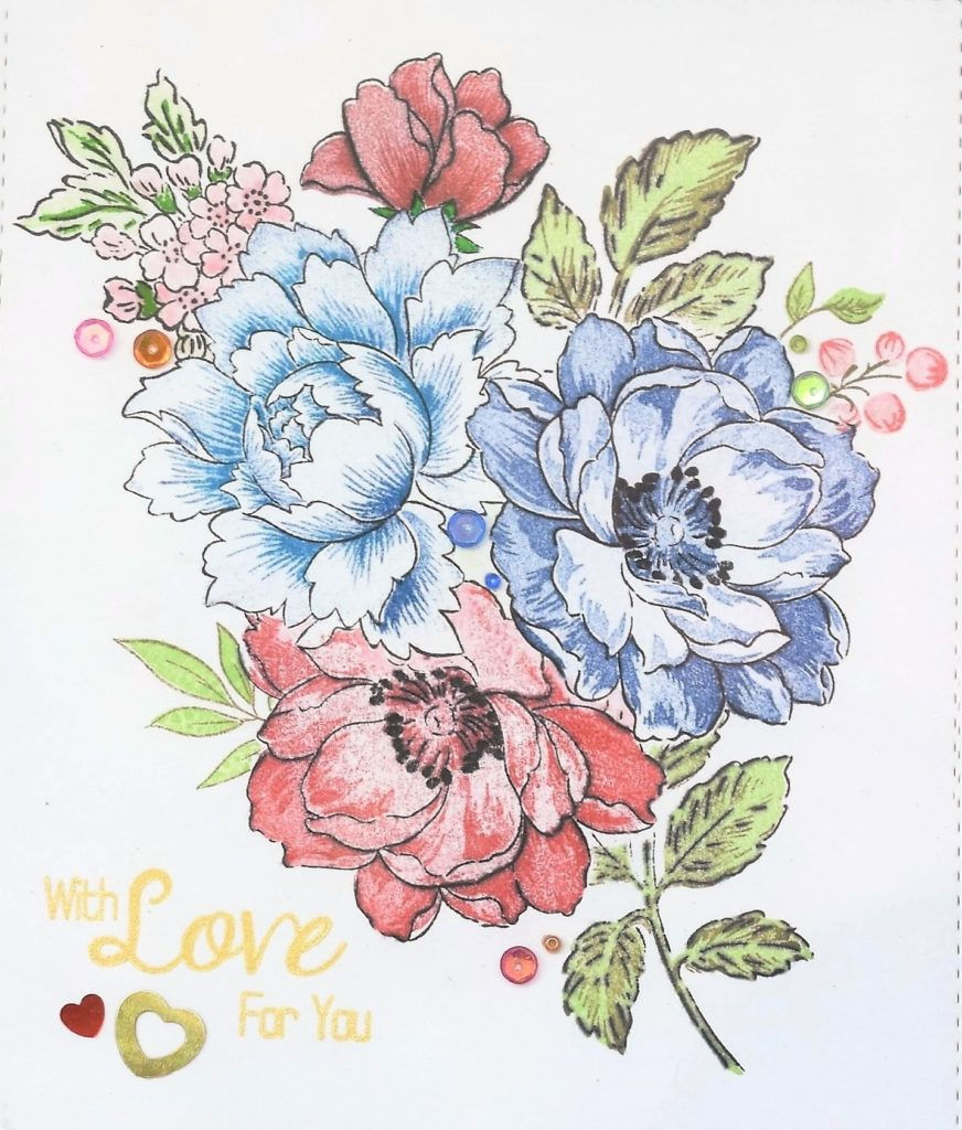 framed art using Altenew stamps