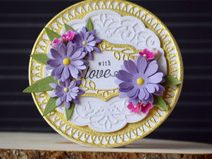 Spellbinders | Card using Vintage Treasure collection goodies designed by Becca Feeken