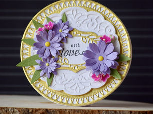 Spellbinders | Card using Vintage Treasure collection goodies designed by Becca Feeken