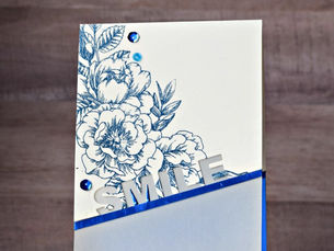 Simon Says Stamp Beautiful Flowers + Heat Embossing on Cardstock + Instagram Giveaway