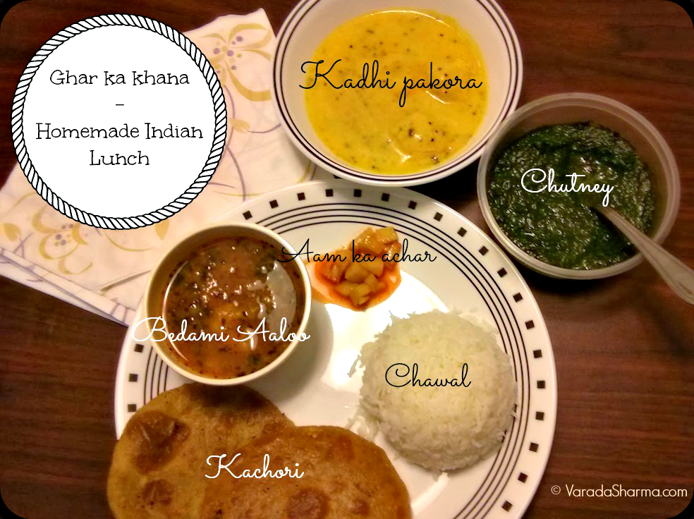 Ghar ka khana - homemade Indian lunch