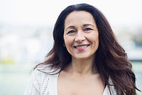 Smiling Middle Aged Woman