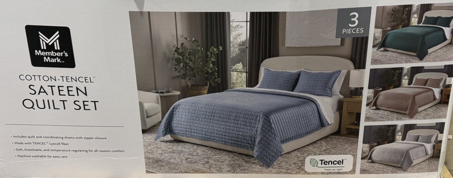 Member’s Mark Sateen Quilt Set