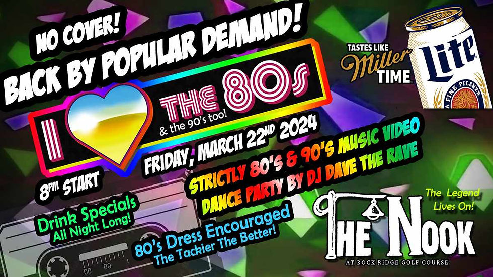 80'S NIGHT WITH DJ DAVE
