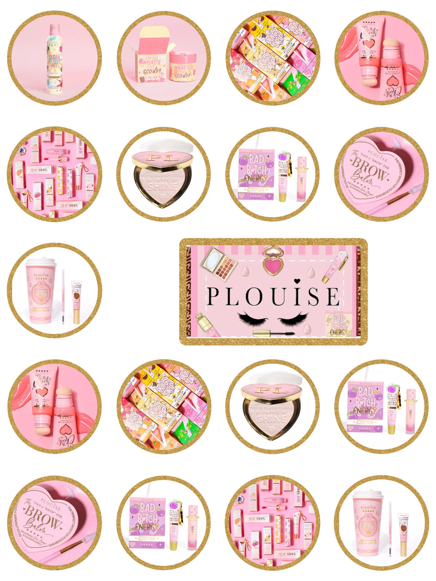 Plouise edible cupcake toppers x 19