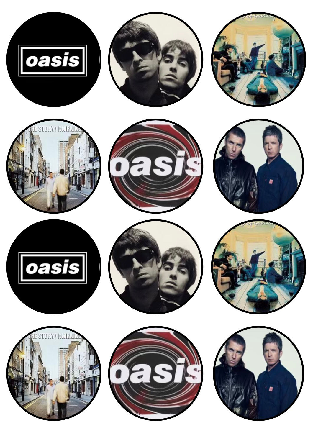Oasis 12 x edible cupcake toppers