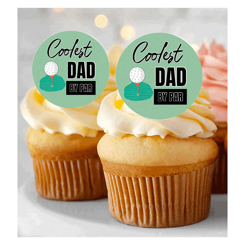 Thumbnail: Coolest dad by par edible cupcake toppers x 12
