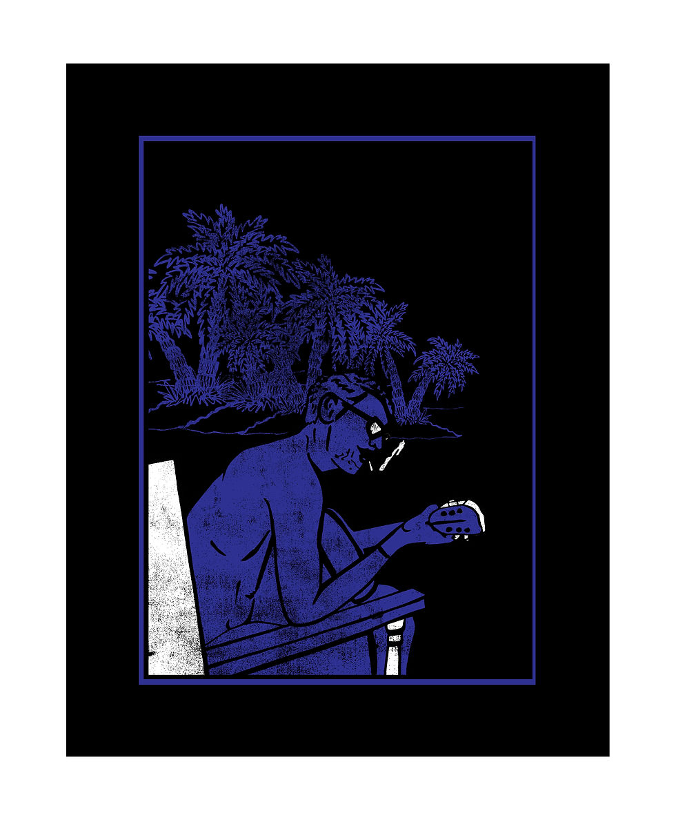 Musician on the Beach