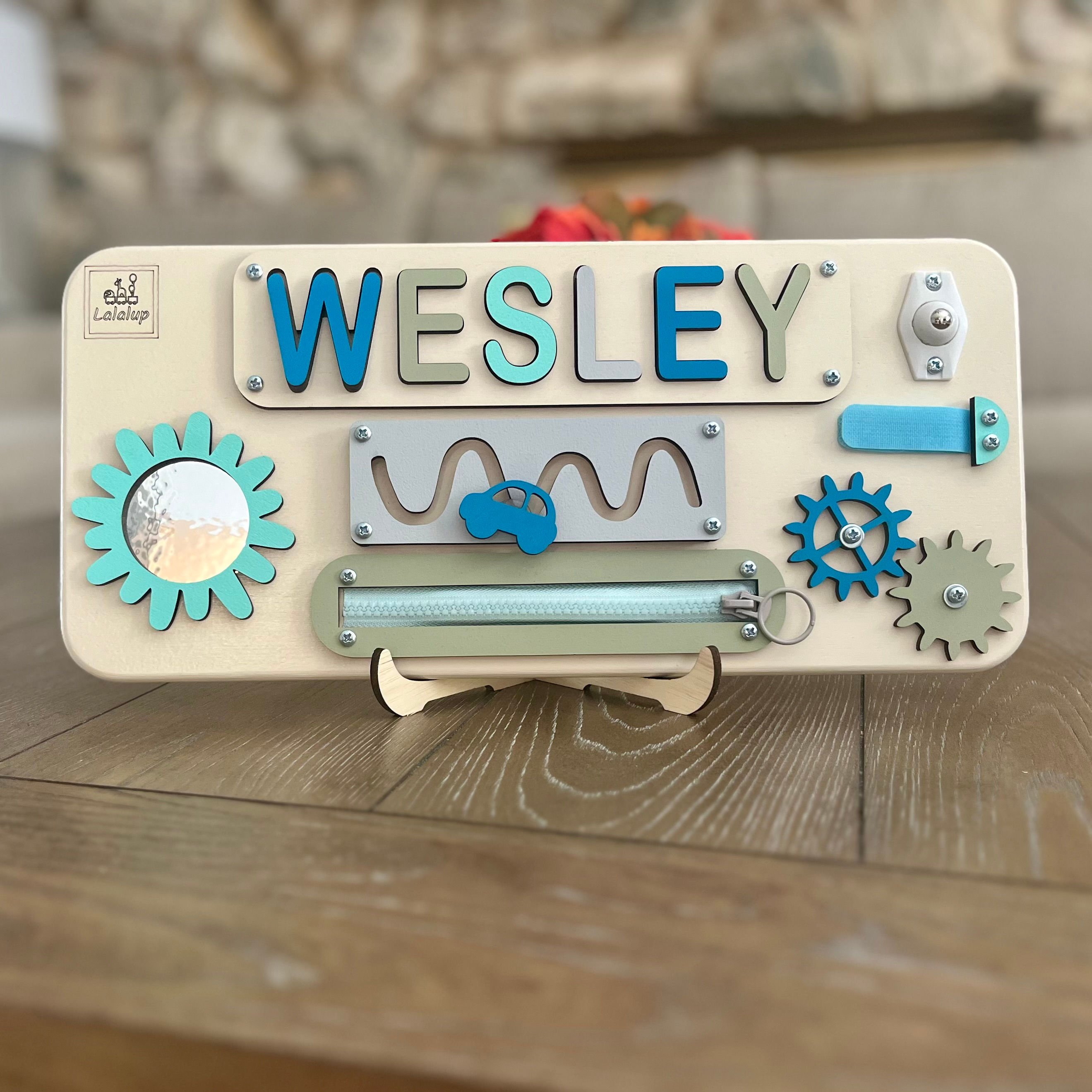 copy of Girl Personalized Puzzle Name Busy Board for Toddler, Toddler Birthday G