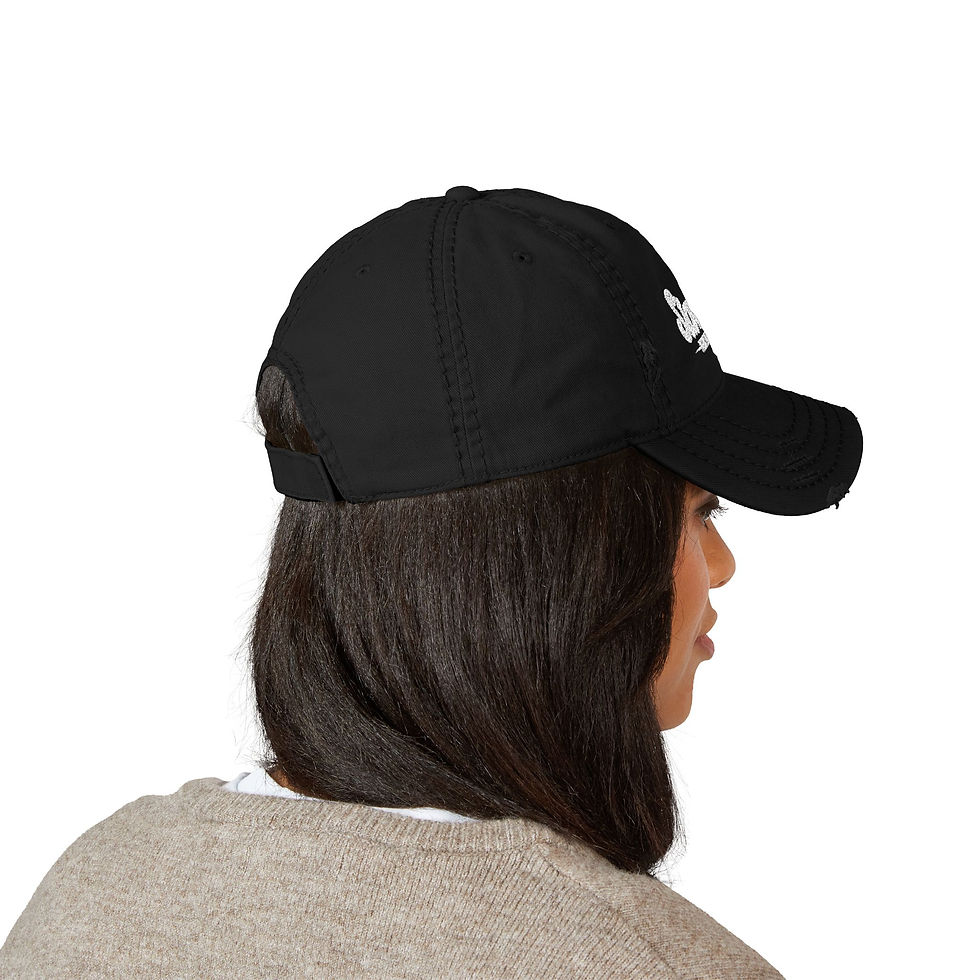 Thumbnail: Distressed Embroidered Hat, for Men & Women
