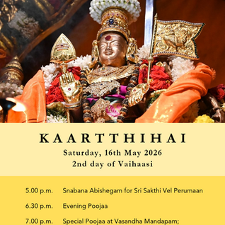 Kaartthihai Fast – 16 MAY