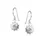 Thumbnail: White Topaz Silver Sun Drop Earrings