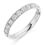 Thumbnail: Vintage Grain set Diamond 0.65ct Half Eternity ring