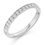 Thumbnail: Vintage style Milgrain edge Diamond half Eternity ring