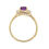 Thumbnail: Amethyst and Diamond 9ct Yellow Gold Ring