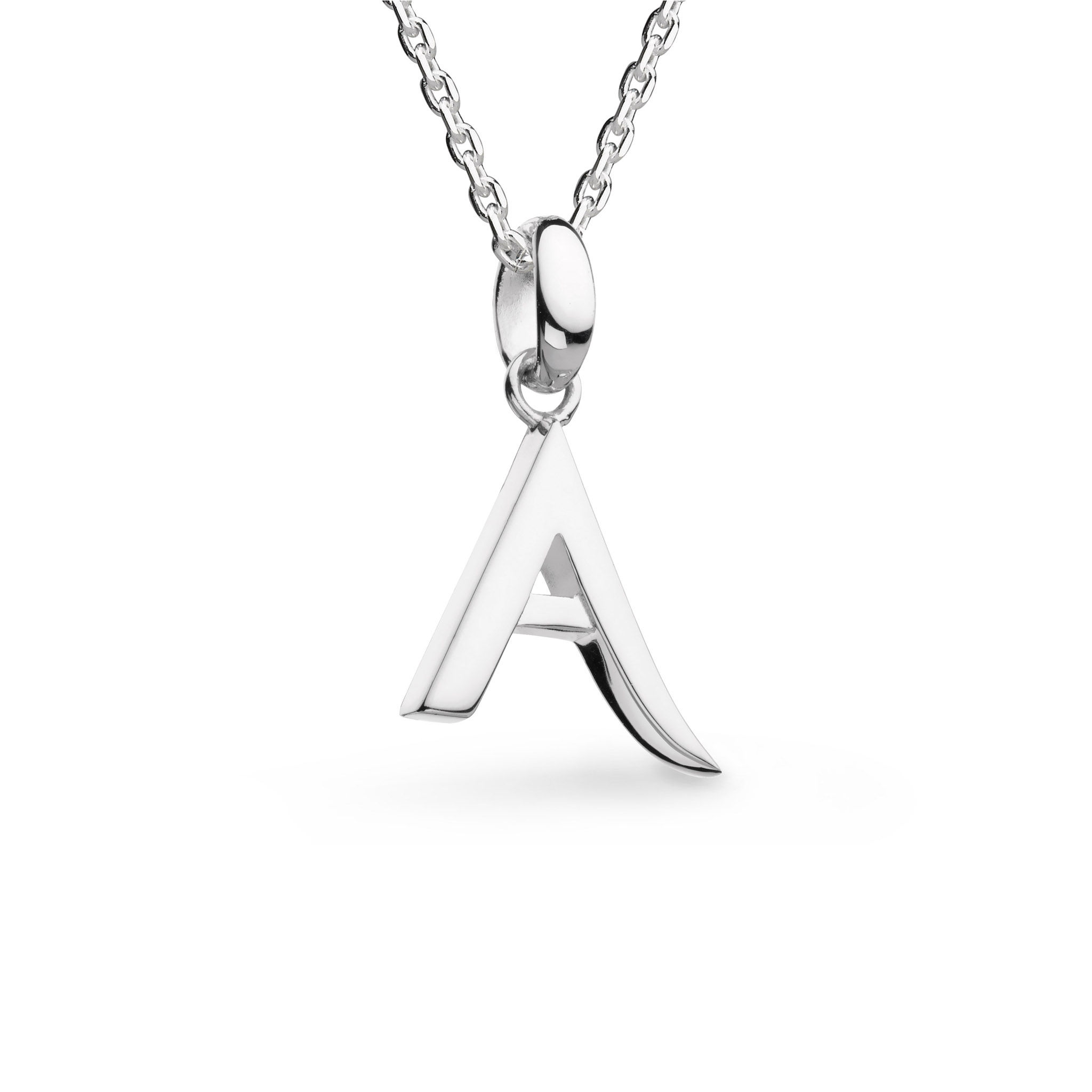 Signature Script Capital Initial Silver Pendant