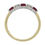 Thumbnail: Ruby 0.59ct and Diamond 0.27ct Five Stone Bar Set 18ct Eternity Ring