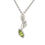 Thumbnail: Nara Peridot Rhodium Plated Silver Pendant