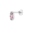 Thumbnail: Ruby and CZ silver Circle of Life Stud Earrings