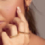 Thumbnail: Hope Gold Plated Silver Hoop Earrings
