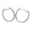 Thumbnail: Diamond 0.24ct Oval 18ct White Gold Hoop Earrings