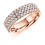 Thumbnail: Three row Micro-claw set Diamond 1.05ct half Eternity ring