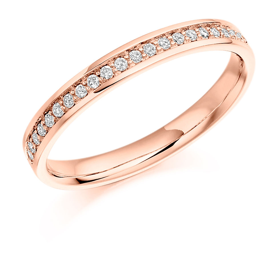 Thumbnail: Vintage style Grain set Half Eternity ring