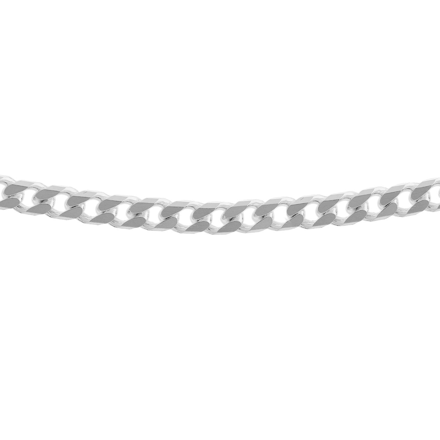 Silver Octagonal 5mm Curb Bracelet