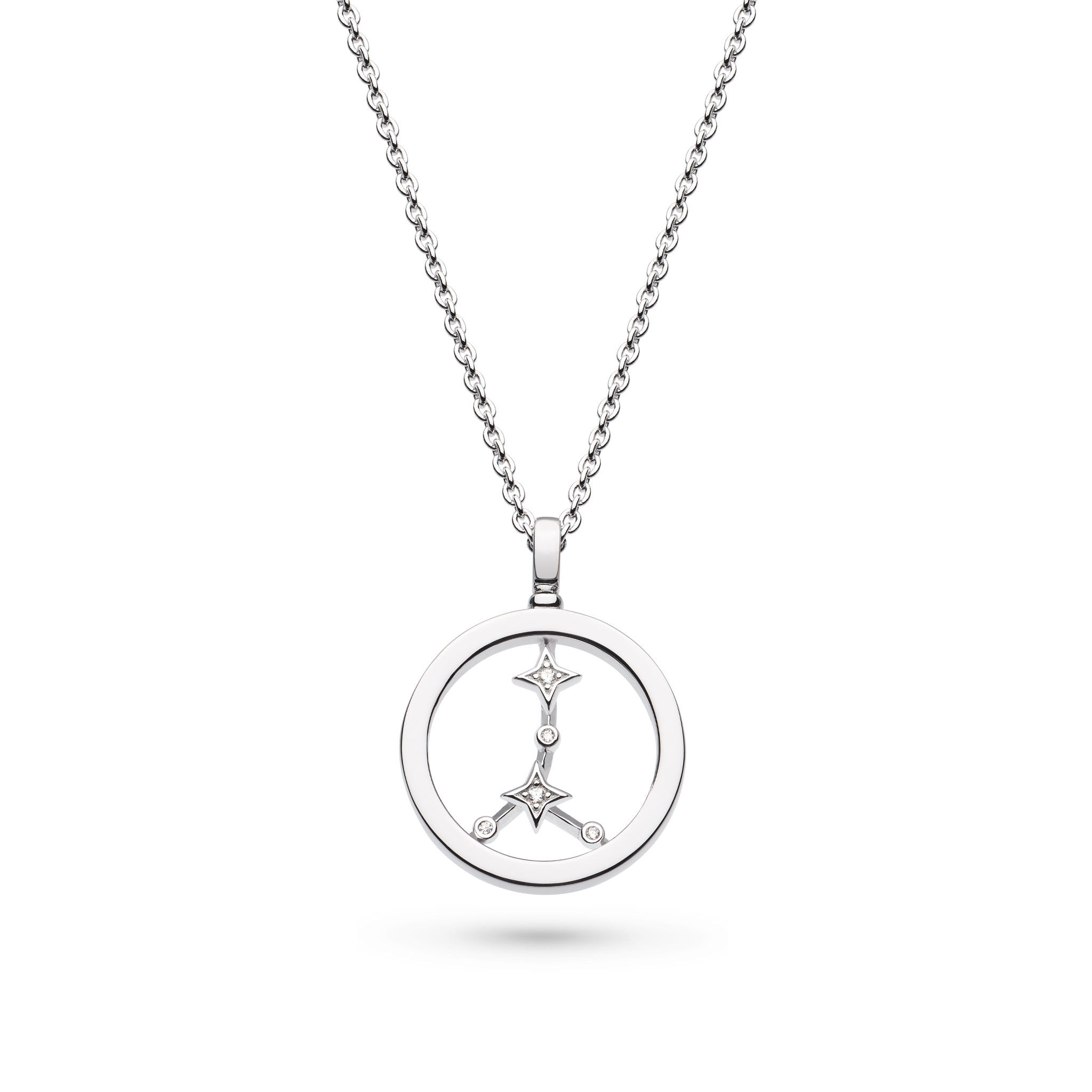 Celeste Constellation Cancer Silver Necklace