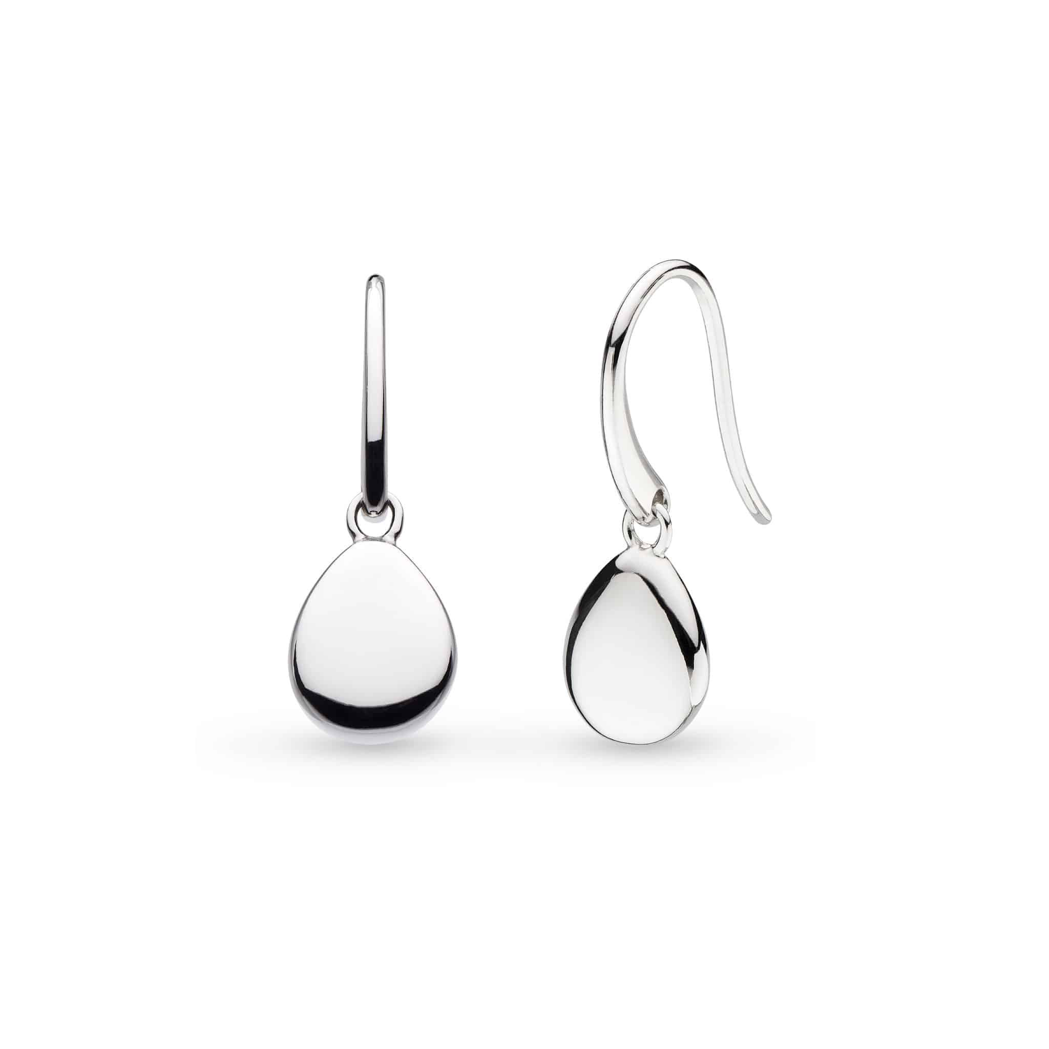 Coast Pebbles Silver Droplet Drop Earrings