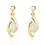 Thumbnail: Opal 0.56ct Oval Yellow Gold Drop Earrings