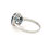 Thumbnail: London Blue Topaz 3.15ct and Diamond Cluster White Gold ring